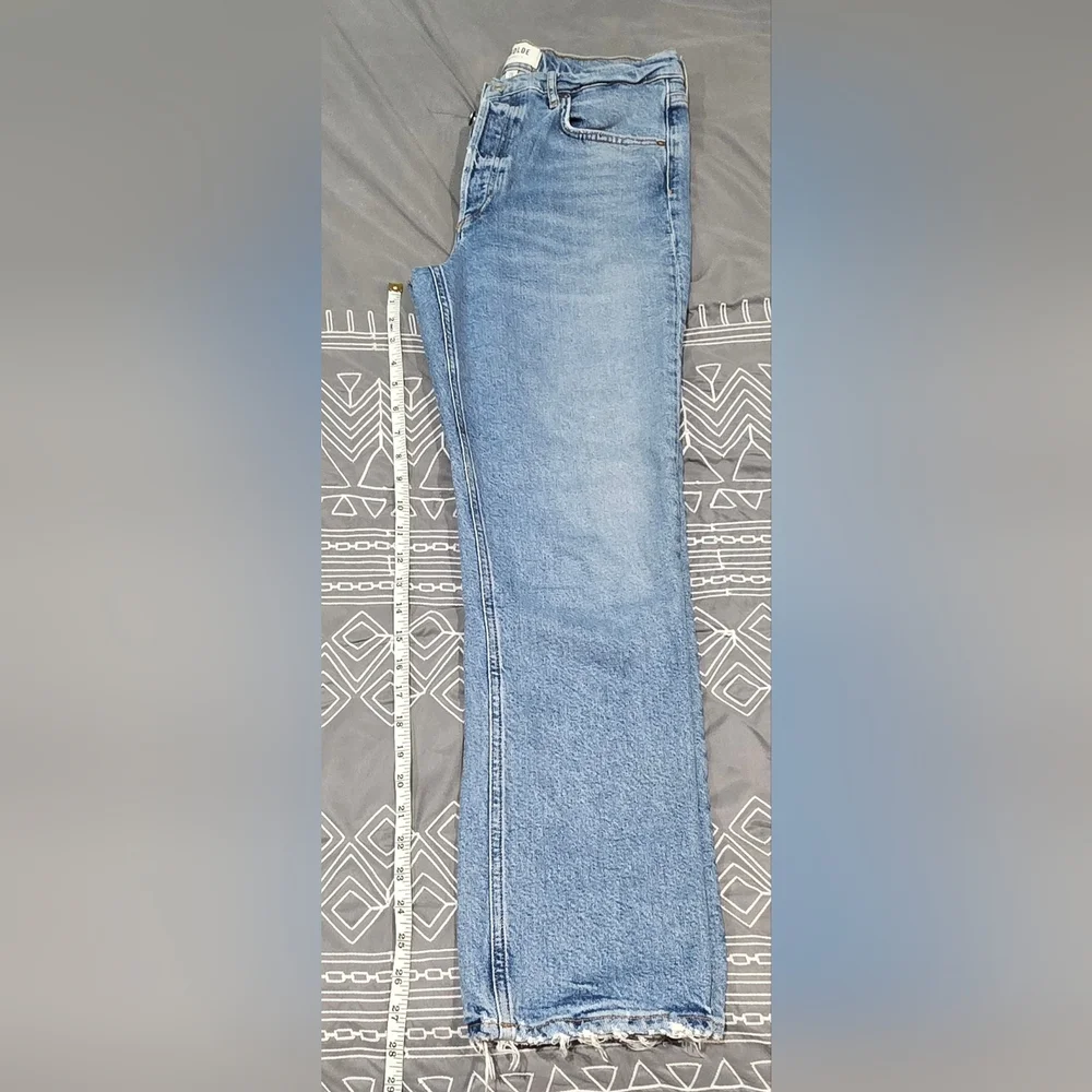 Agolde Riley Long High Waisted Straight Leg Jeans Size 28 - Picture 3 of 8